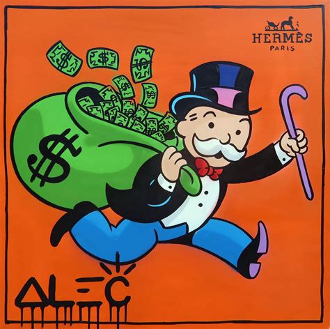 hermes bag alec monopoly|Hermes Monopoly Running with Huge $ Bag .